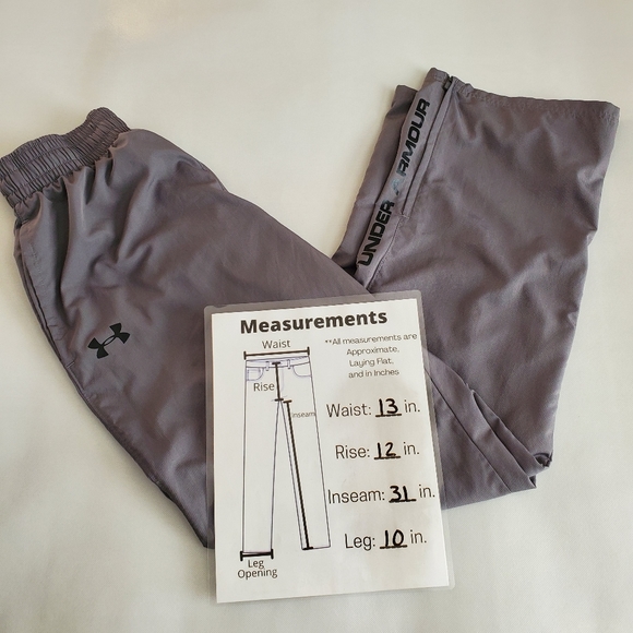 Men’s Under Armour Loose Heatgear Gray Pants Size Medium - Picture 11 of 13